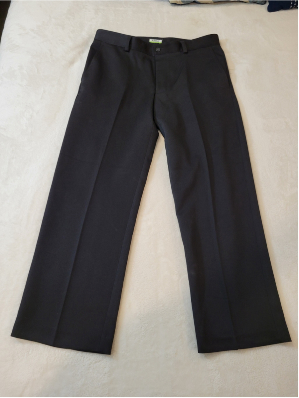 IZOD PerformX Mens Dress Pants 34x29 Black 100% Polyester